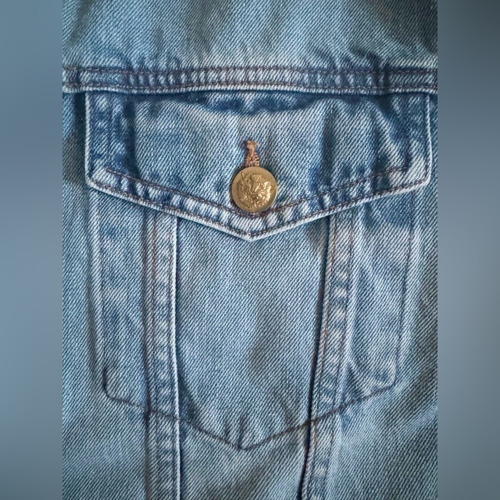 Aviator Nation Oversized Concert Denim Jacket 100% Cotton USA Forth of July - Picture 9 of 17